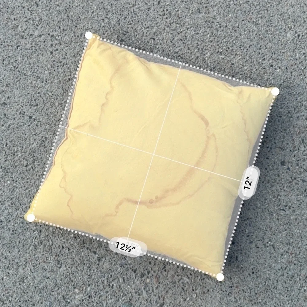 Vintage 1969 Playboy Phi Kappa Tau PKT Fraternity Throw Pillow Yellow Red 12x12